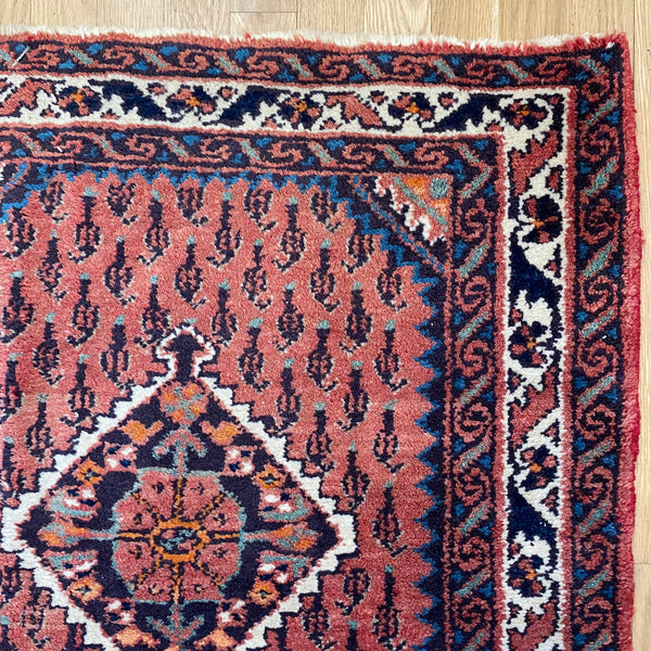 Vintage Rug, 2' 6 x 2' 11 Soft Red