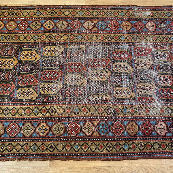 Vintage Rug, 3' 5 x 7' Brown