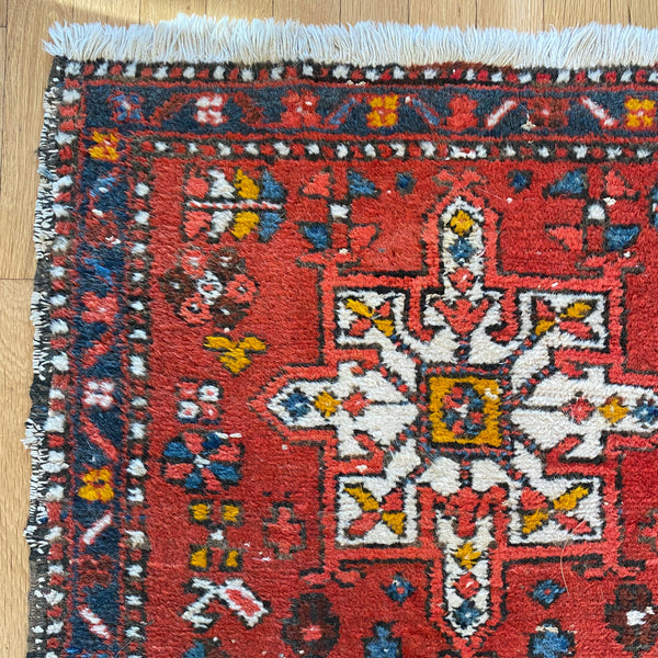 Vintage Rug, 2' 4 x 4' 1 Red