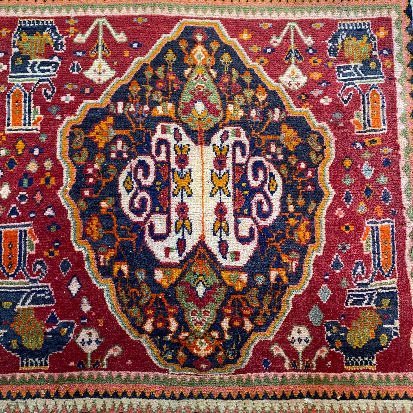 Vintage Rug, 2' 3 x 2' 1 Red