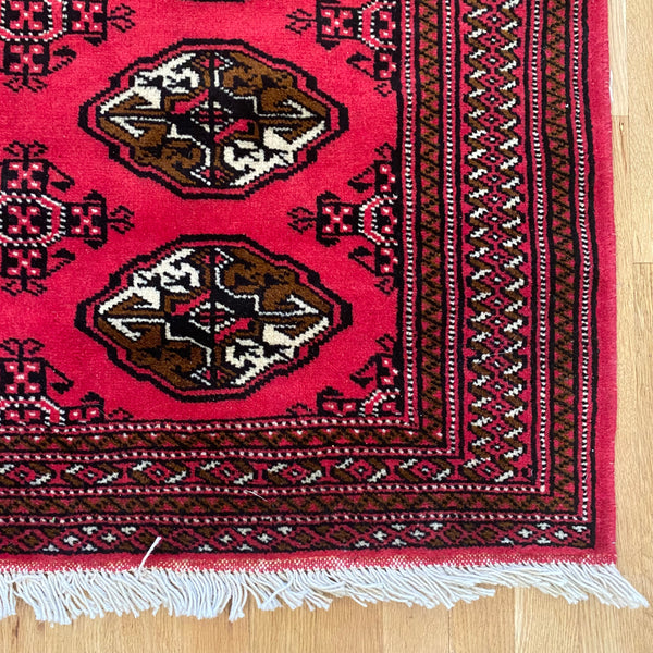 Vintage Rug, 3' 4 x 4' 11 Red