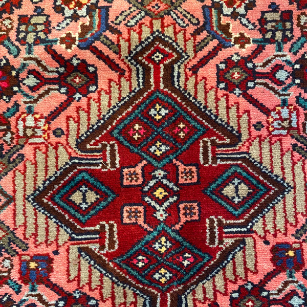 Vintage Rug, 2' 9 x 3' 9 Pink