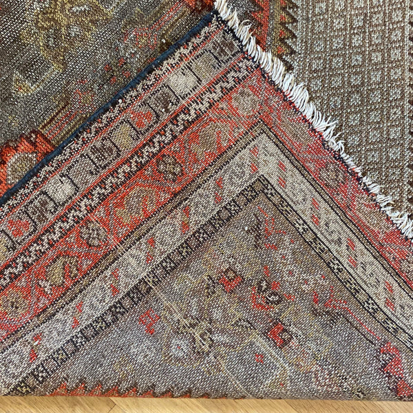 Vintage Rug, 3' 2 x 3' 10 Grey