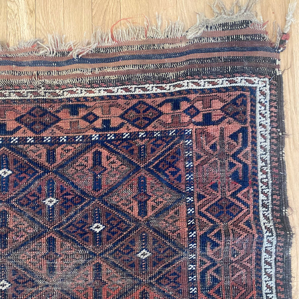Vintage Rug, 3' 1 x 5' 7 Blue