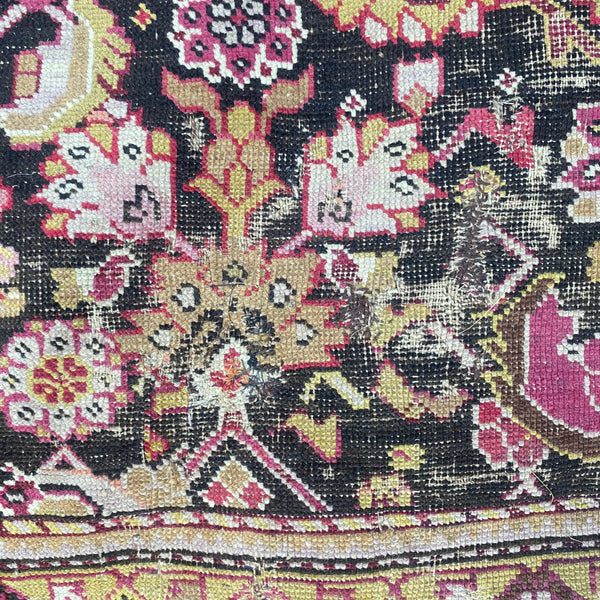 Vintage Rug, 4' 2 x 7' Brown