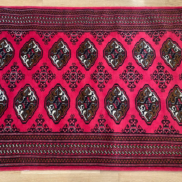 Vintage Rug, 3' 4 x 4' 11 Red