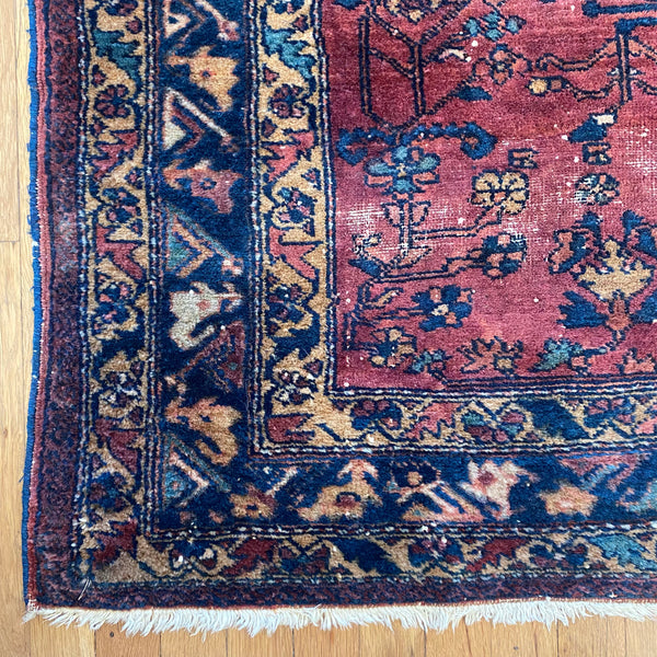 Vintage Rug, 4' 11 x 6' 4 Magenta