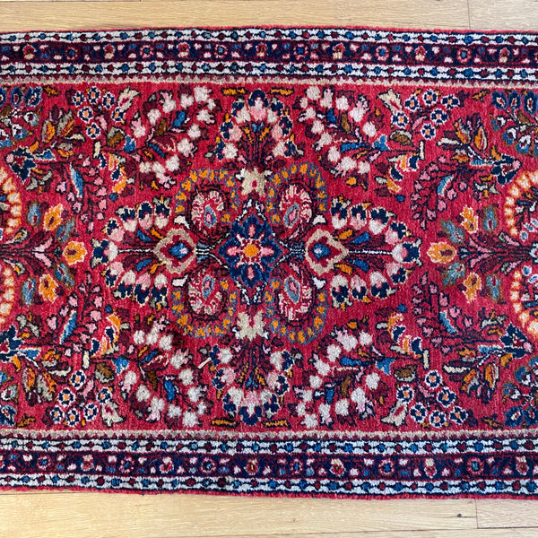 Vintage Rug, 2' 2 x 4' 1 Red