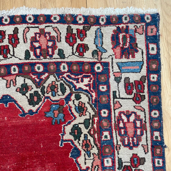 Vintage Rug, 4' 10 x 6' 11 Red