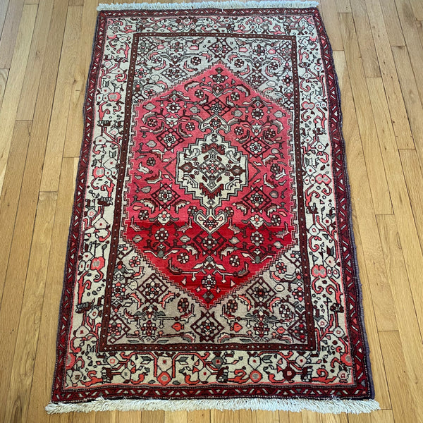 Vintage Rug, 2' 11 x 4' 9 Pink