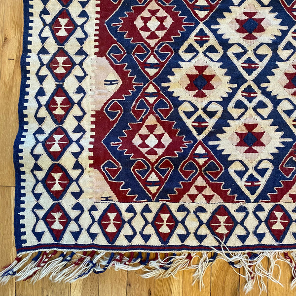 Vintage Rug, 3' 3 x 5' 3 Kilim