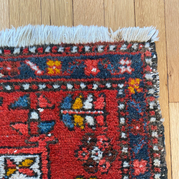 Vintage Rug, 2' 4 x 4' 1 Red