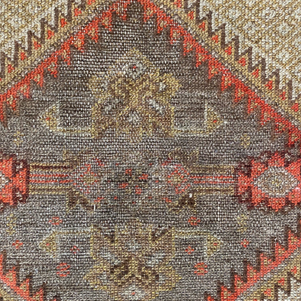 Vintage Rug, 3' 2 x 3' 10 Grey