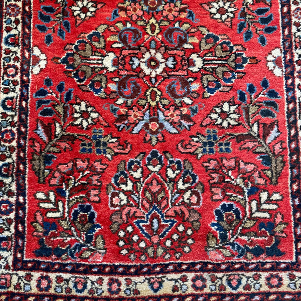 Vintage Rug, 2' x 2' 10 Red