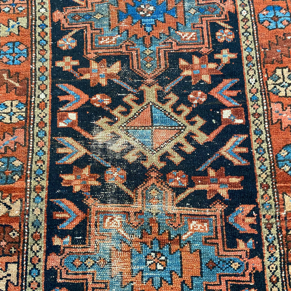 Vintage Rug, 3' x 4' 5 Blue