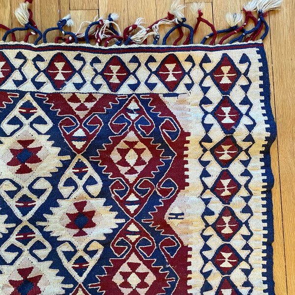 Vintage Rug, 3' 3 x 5' 3 Kilim