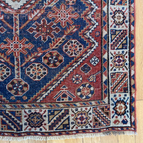 Vintage Rug, 2' 7 x 4' 2 Red Brown