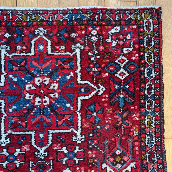 Vintage Rug, 2' 4 x 3' 11 Red