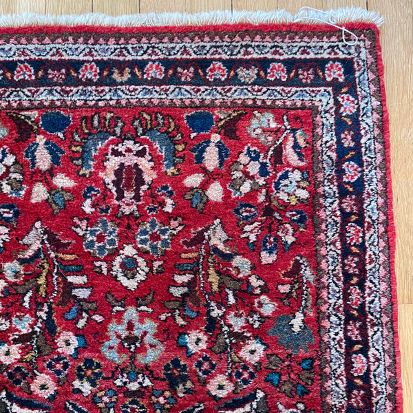 Vintage Rug, 2' 2 x 4' 3 Red