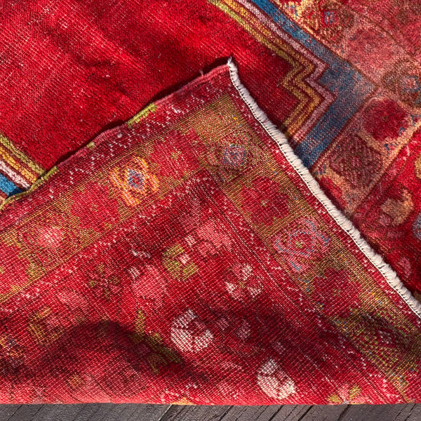 Vintage Rug, 3' 4 x 5' Red