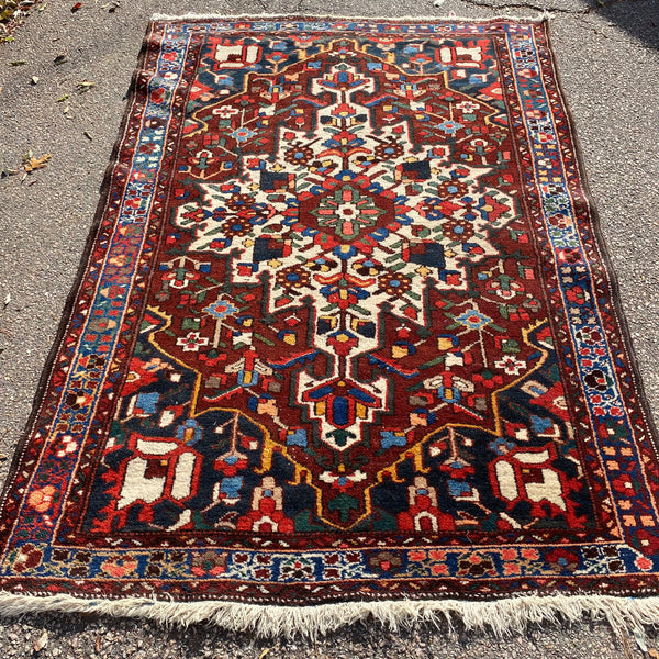 Vintage Rug, 4' 9 x 6' 11 Blue