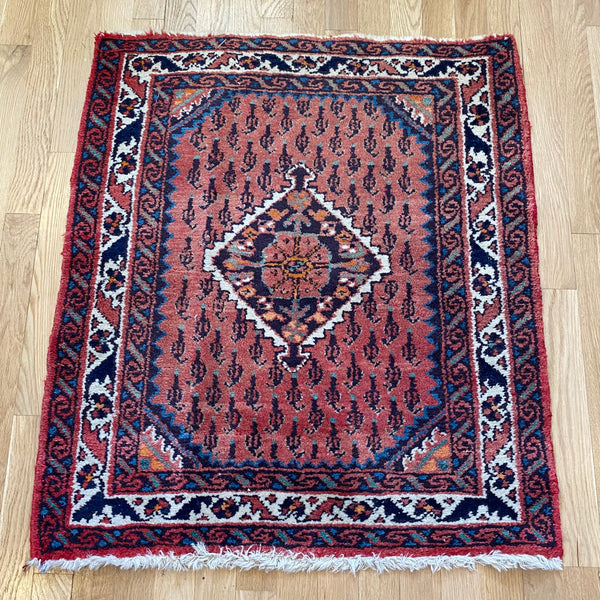 Vintage Rug, 2' 6 x 2' 11 Soft Red