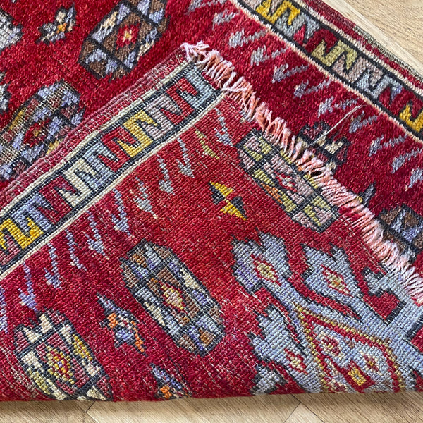Vintage Rug, 1' 10 x 2' 5 Red