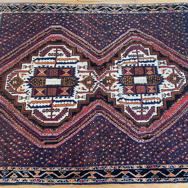 Vintage Rug, 3' 11 x 4' 10 Blue
