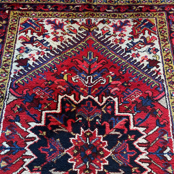 Vintage Rug, 3' 7 x 5' Red
