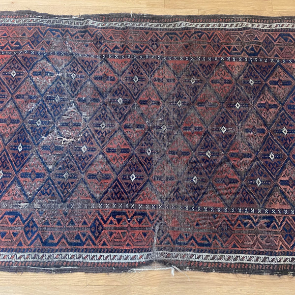 Vintage Rug, 3' 1 x 5' 7 Blue