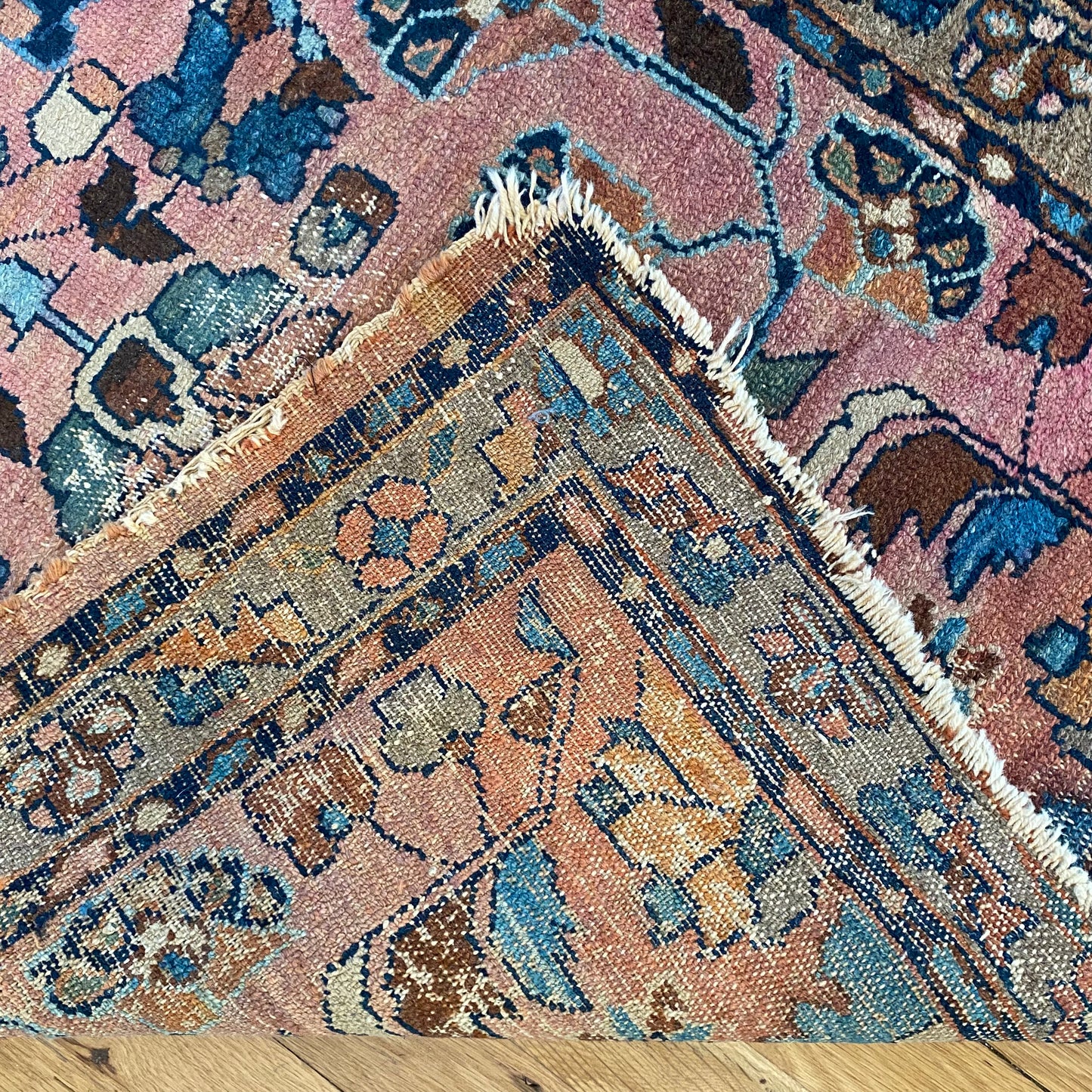 Antique Rug, 2' 7 x 4' 7 Pink