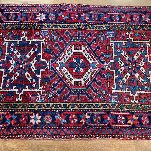 Vintage Rug, 3' x 4' 7 Red