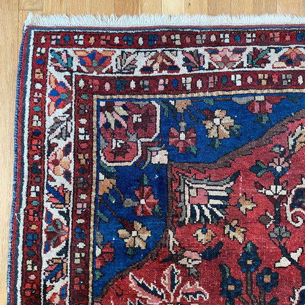 Vintage Rug, 5' 2 x 6' 9 Red