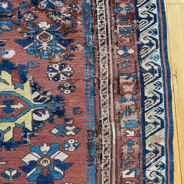Antique Rug, 4' 4 x 7' 3 Brown