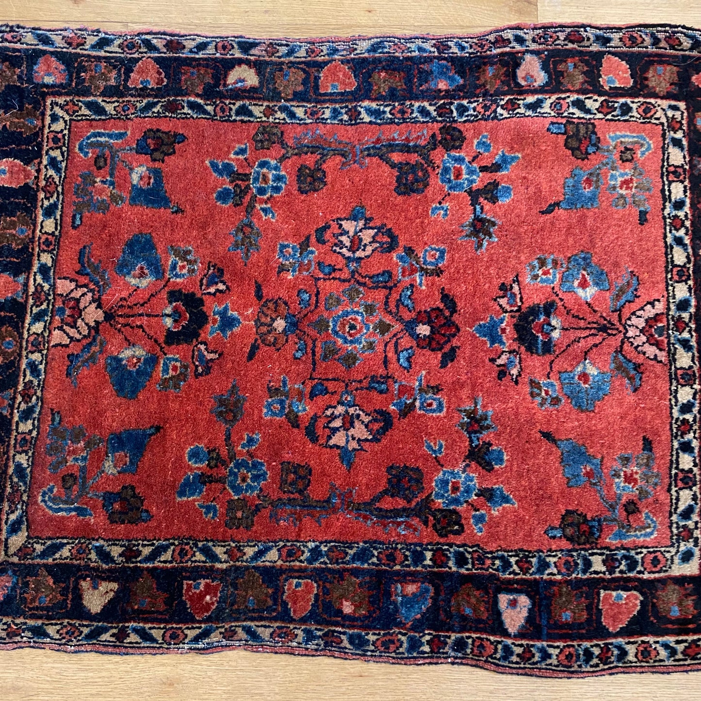 Vintage Rug, 2' x 2' 6 Pink