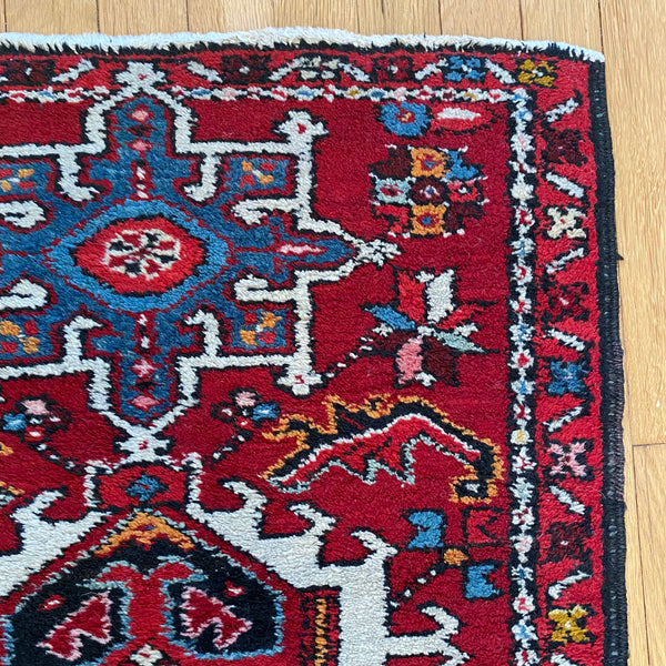 Vintage Rug, 2' 1 x 2' 11 Red