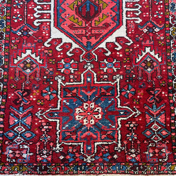 Vintage Rug, 2' 4 x 3' 11 Red