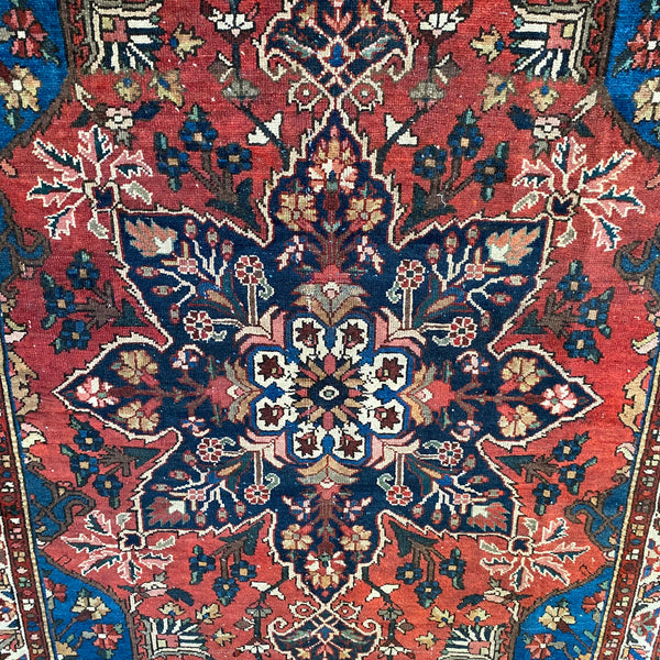 Vintage Rug, 5' 2 x 6' 9 Red