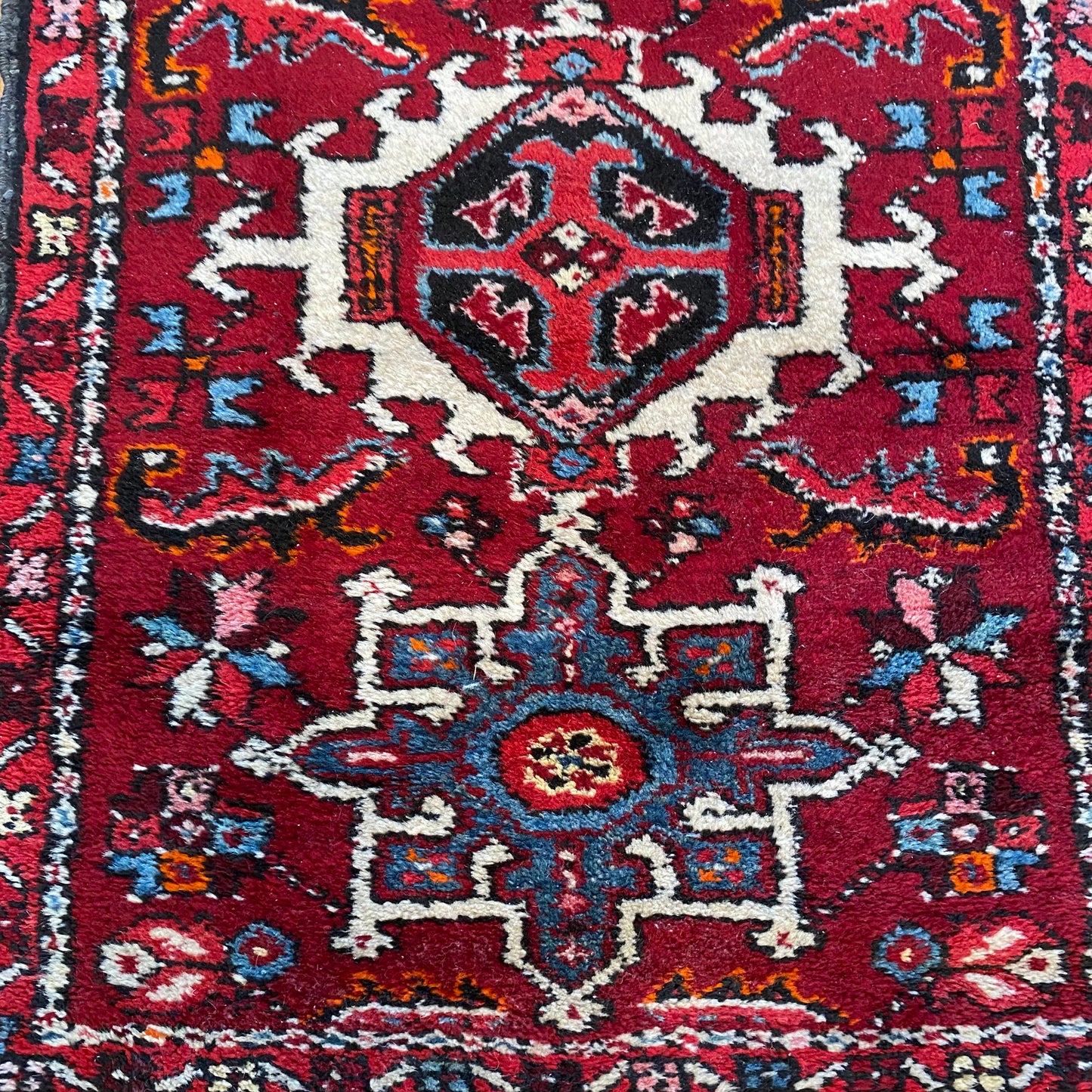 Vintage Rug, 2' 1 x 2' 11 Red