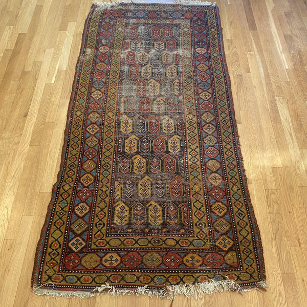 Vintage Rug, 3' 5 x 7' Brown