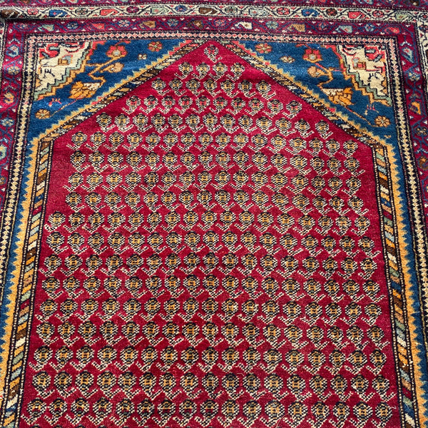 Vintage Rug, 4' 5 x 7' 2 Red