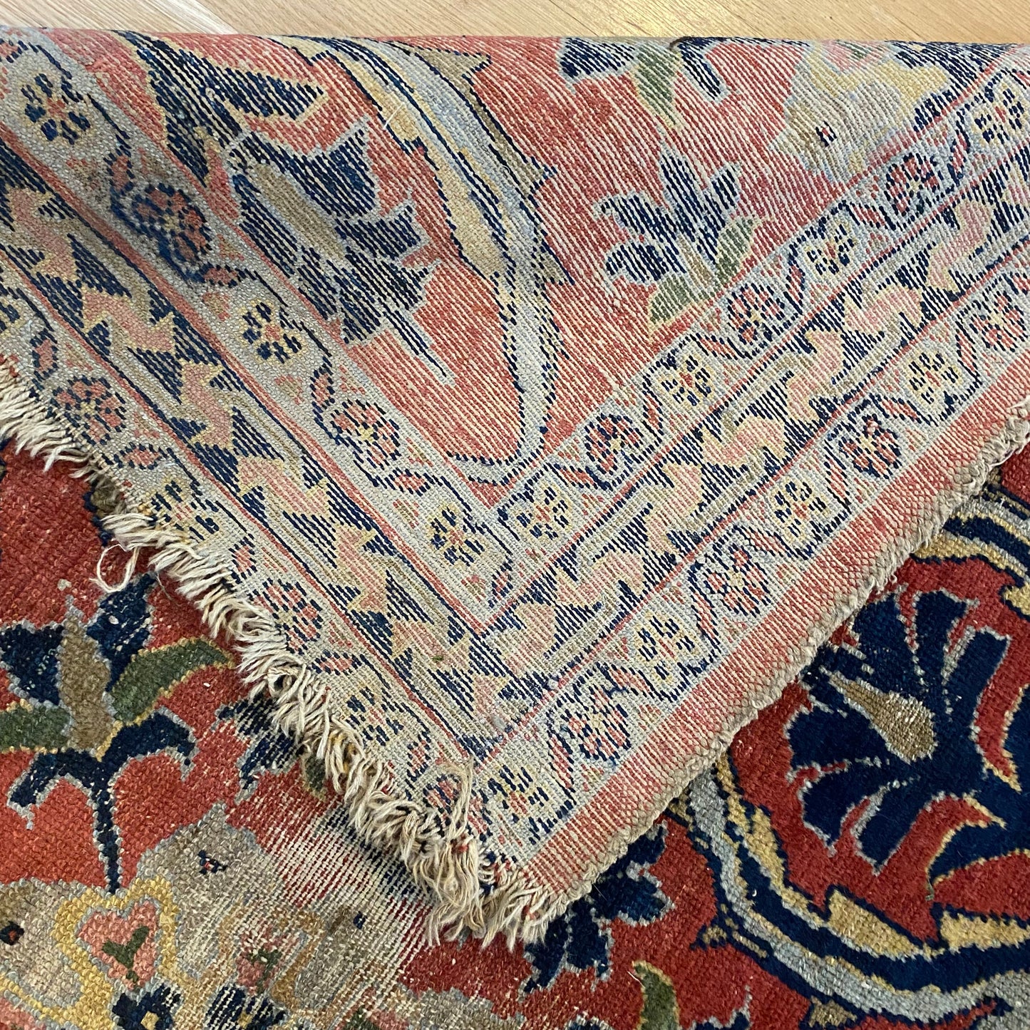 Vintage Rug, 3' 4 x 5' 6 Pink