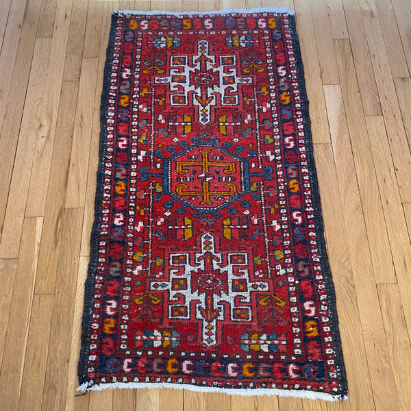 Vintage Rug, 2' 3 x 4' 2 Red