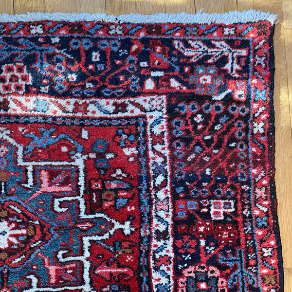 Vintage Rug, 3' 7 x 5' Red