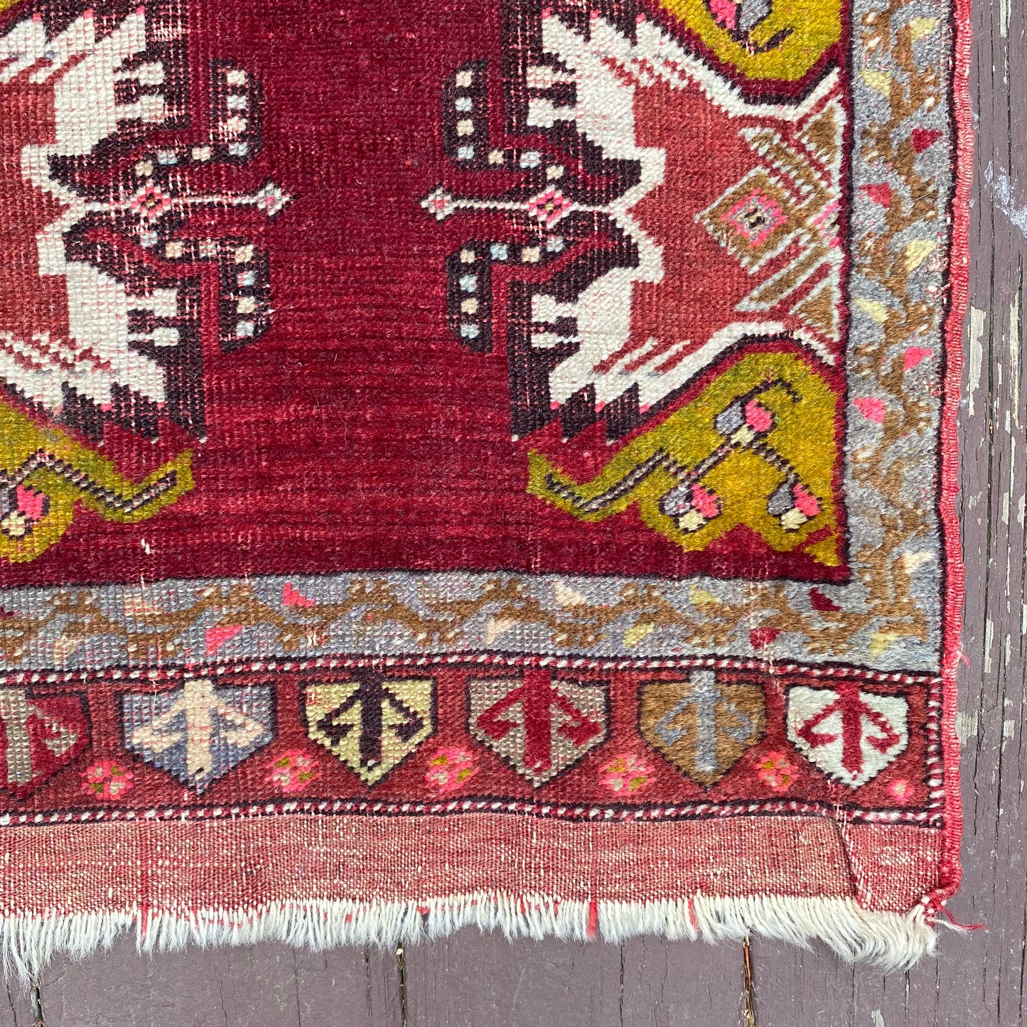 Vintage Rug, 1' 9 x 3' 9 Red