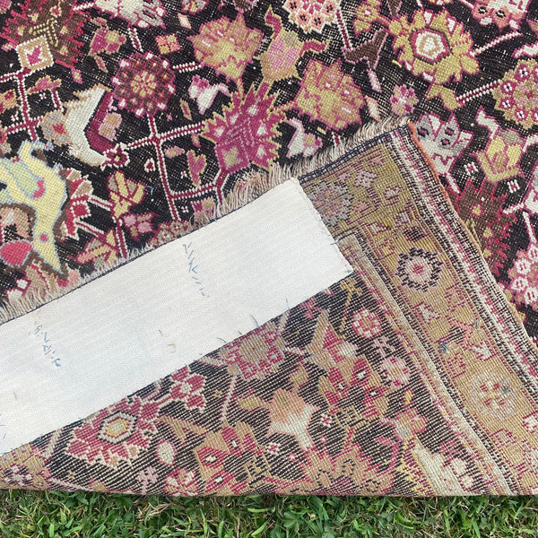 Vintage Rug, 4' 2 x 7' Brown