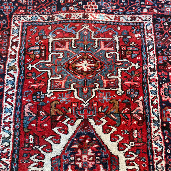 Vintage Rug, 3' 7 x 5' Red