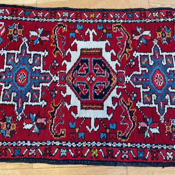 Vintage Rug, 2' 1 x 2' 11 Red