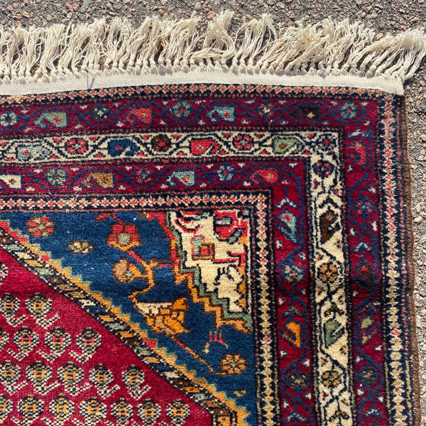Vintage Rug, 4' 5 x 7' 2 Red