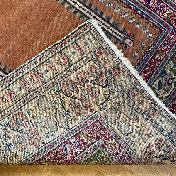 Vintage Rug, 3' 11 x 5' 9 Orange Brown